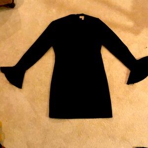 MICHAEL Michale Kors Black Bell Sleeve Dress